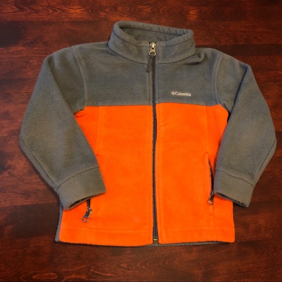Columbia Other - 3T gray and orange Columbia fleece jacket